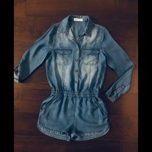 Sassy Chambray Romper